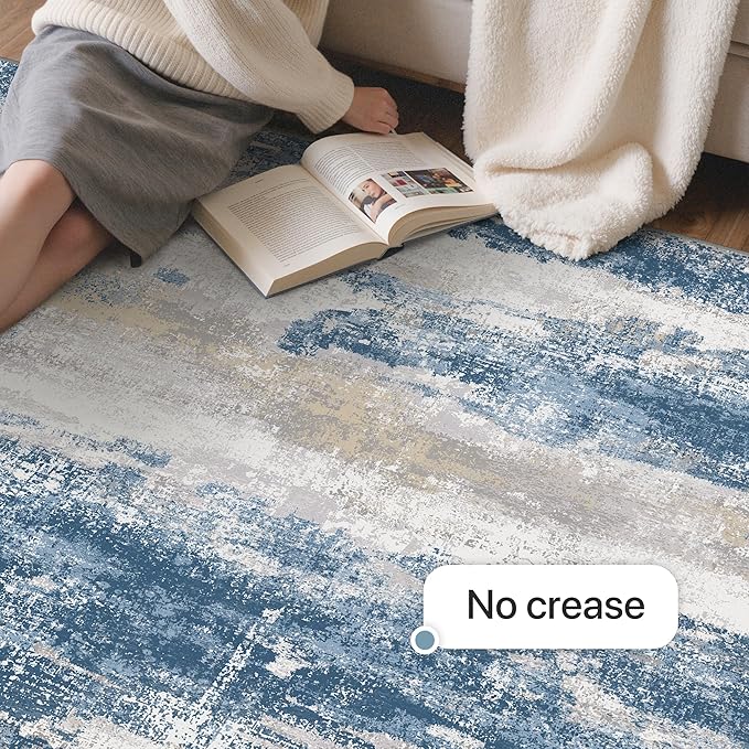 GENIMO No Crease Non Slip 8x10 Area Rugs - Image 6
