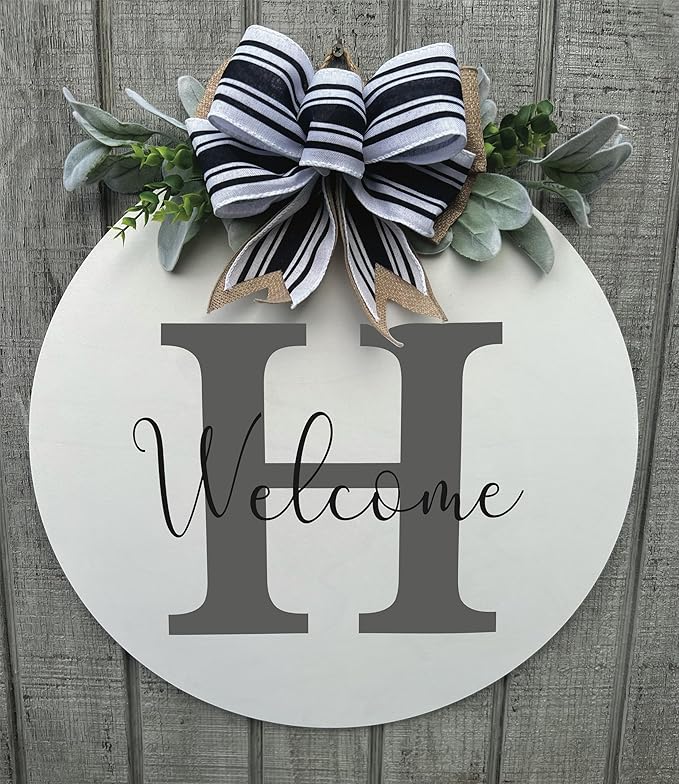 Wood front door sign Wood sign Home decor Welcome sign Sign - Image 2