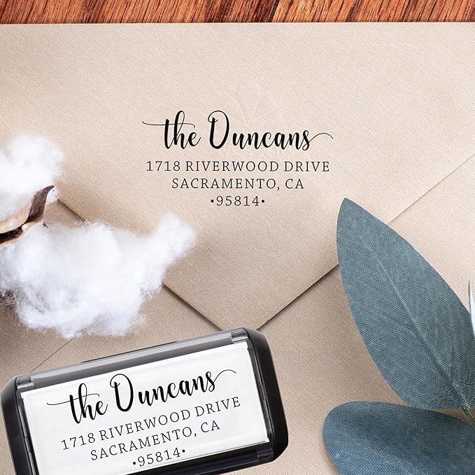 The Duncans Personalized Self-Inking Address Stamp | Envelope Return Address - Image 8