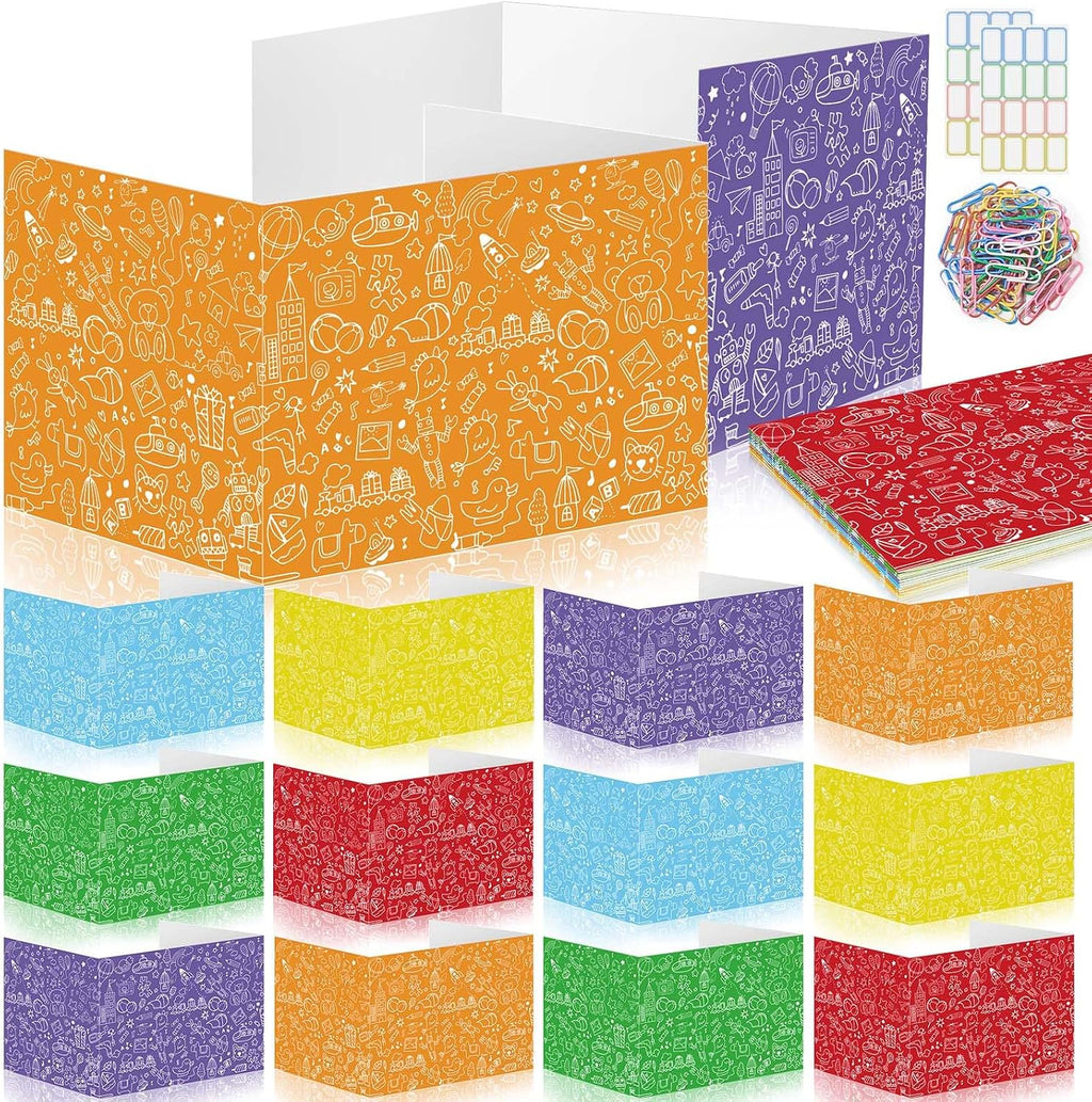 Cinrobiye 24 Pcs Inspirational Privacy Folders Standard