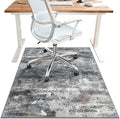 Office Chair Mat for Hardwood Tile Floor, Abstract 36"X 60" Desk Mats for by BESBLEE