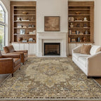GENIMO 6x9 Area Rugs for Living Room, Machine Washable Non Slip Vintage Rugs by GENIMO