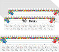 40 PCS Desk Nameplates, Waterproof Confetti Desk Name Tags by Gethelud