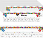 40 PCS Desk Nameplates, Waterproof Confetti Desk Name Tags by Gethelud