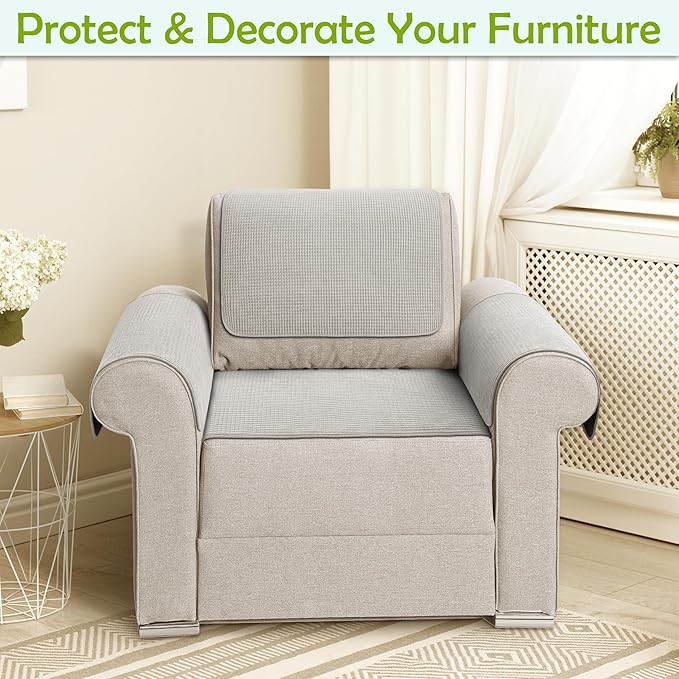Couch Arm Covers, Sofa Arm Covers, Waterproof Armrest Covers - Image 2