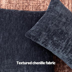 Amazon Basics Chenille Throw Pillow Covers, Home Decor Lumbar Cushion Cover - Image 3