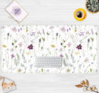 Cute Flower Mouse Pad Aesthetic Desk Mat Plants Large Extended Gaming Mousepad - Image 2