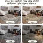 GENIMO Runner Rug 2x10 Non Slip Machine Washable Hallway Runner Rug, Low Pile - Image 7