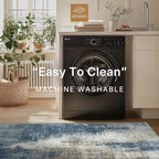 GENIMO Washable Area Rugs for Living Room, 9x12 Modern Non Slip Rugs, Low Pile - Image 5