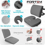 FORTEM Seat Cushion, Office Chair Cushion, Lumbar Support Pillow - Image 7