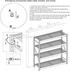 Amazon Basics 5-Tier Medium Duty Storage Shelving Single Post Press Board Shelf - Image 7