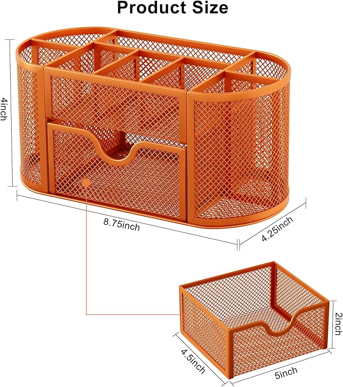 EasyPAG Mesh Pen Holder Desk Organizer - Image 8