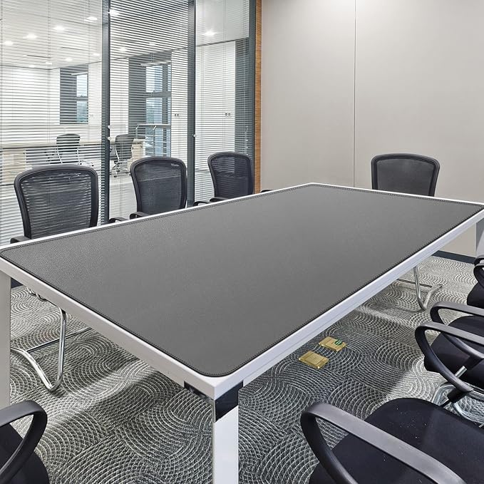 CENNBIE MAX200 78.7" x 39.4" Leather Desk Mat, Extra Large Desk Pad Blotter - Image 4