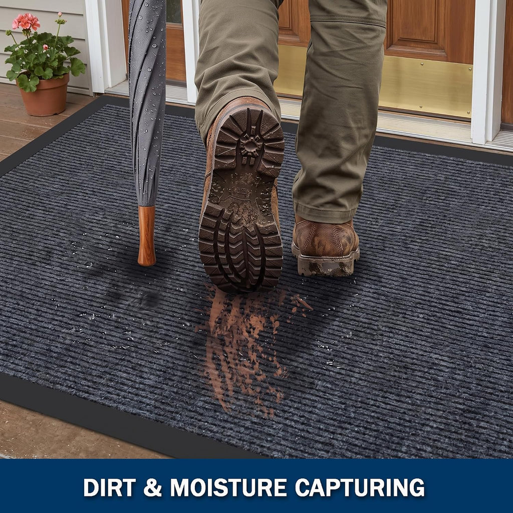 leapyouth indoor outdoor door mat runner, 2' x shown in use