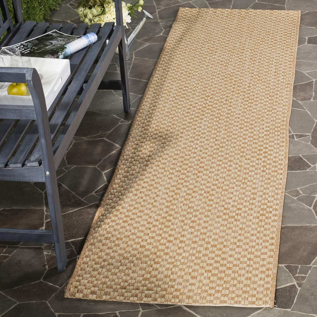 safavieh washable rug outdoor courtyard collection - 2'3", front angle view