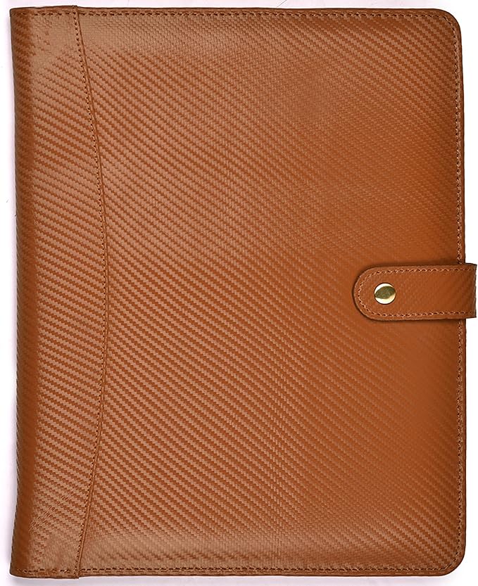 LEATHER VILLAGE Portfolio Professional Organizer – Carbon Fiber Genuine Leather by LeatherVillage