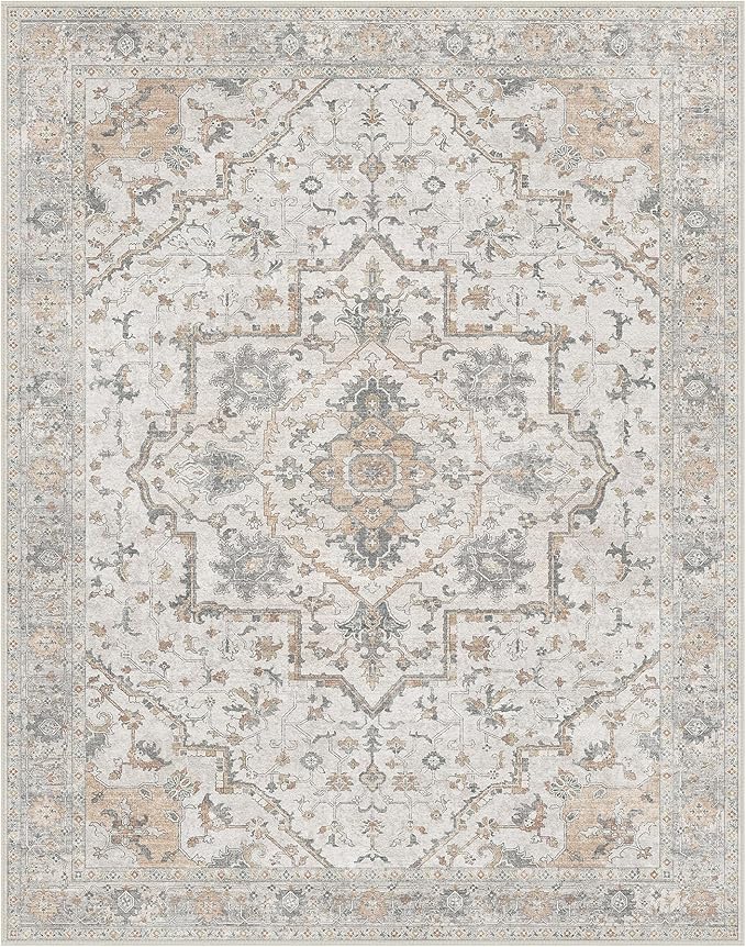 GENIMO Runner Rug 2'6"x6 Machine Washable Non Slip Vintage Hallway Runner Rug - Image 9