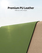 YSAGi Leather Desk Protector, Office Mat, Large Mouse Mat, Non-Slip PU Leather - Image 2
