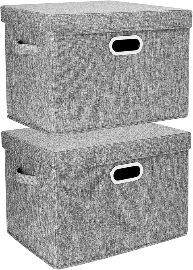 TYEERS Large Collapsible Storage Bins by StorageOrganization