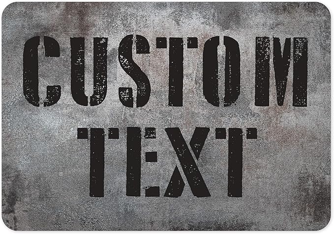 Custom Sign, Custom Street Sign, 11 Font Colors, 13 Font Styles, 4 Hole Options by MySignCenter