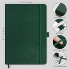 RETTACY Bullet Dotted Journal Notebook, 320 Numbered Pages, A5 Medium Size - Image 2