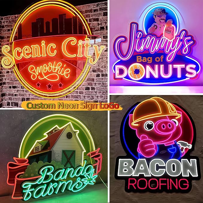CIONAOR Custom Neon Sign, Personalized UV Printed LED Neon Sign LoGo - Image 4