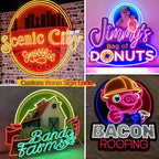 CIONAOR Custom Neon Sign, Personalized UV Printed LED Neon Sign LoGo - Image 4