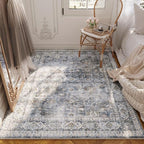Rugcomf Bedroom Rug 3x5 Rug Washable Area Rug Non Slip Low Pile Small Carpet - Image 2