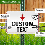 Custom Arrow, Custom Directional Sign, Down Arrow, 12x18 Inches, 3M EGP - Image 5