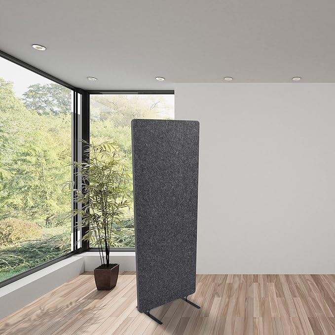 Stand Up Desk Store ReFocus Raw Freestanding Acoustic Desk Divider Privacy - Image 4