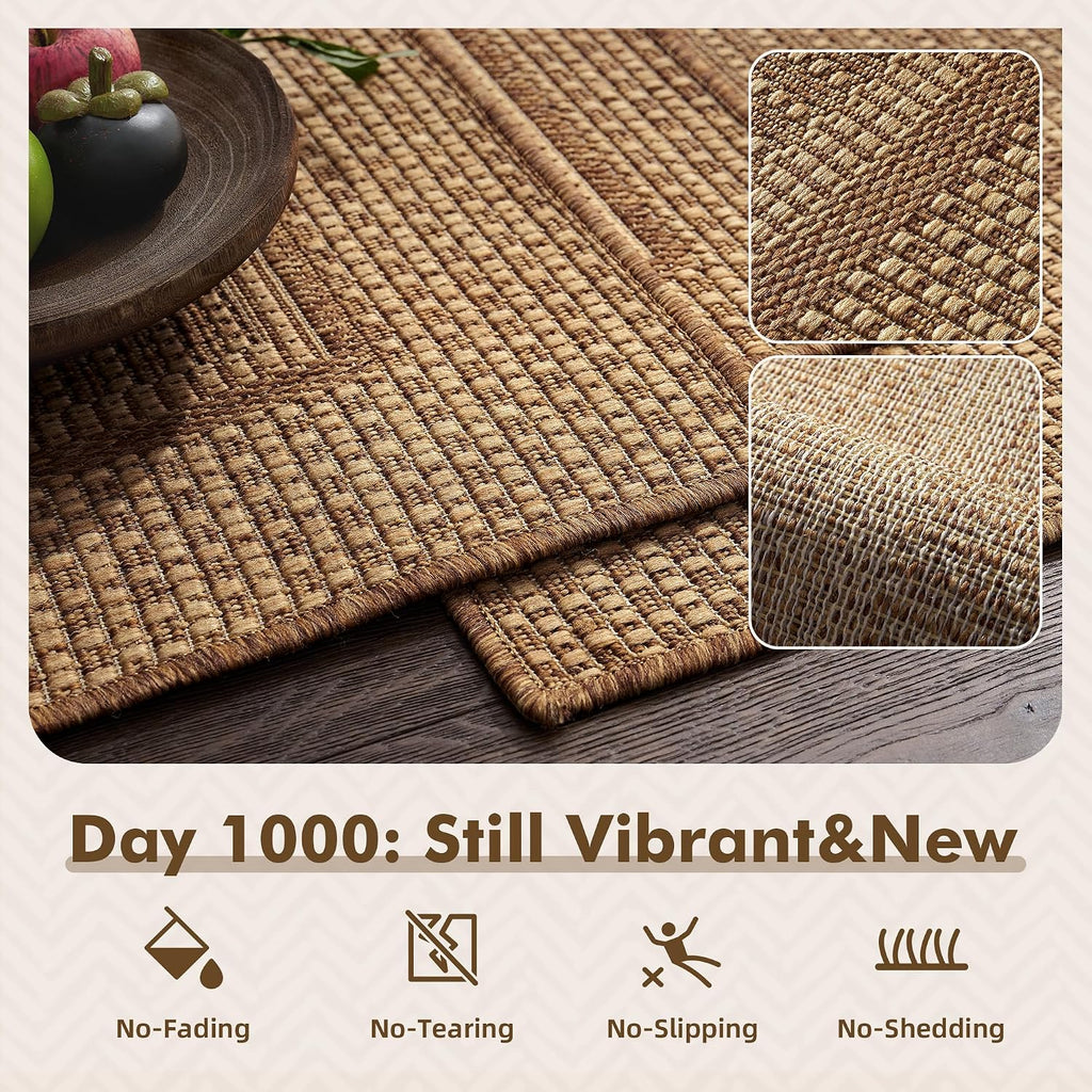montvoo-2x6 ft indoor outdoor runner rugs for entryway shown in use