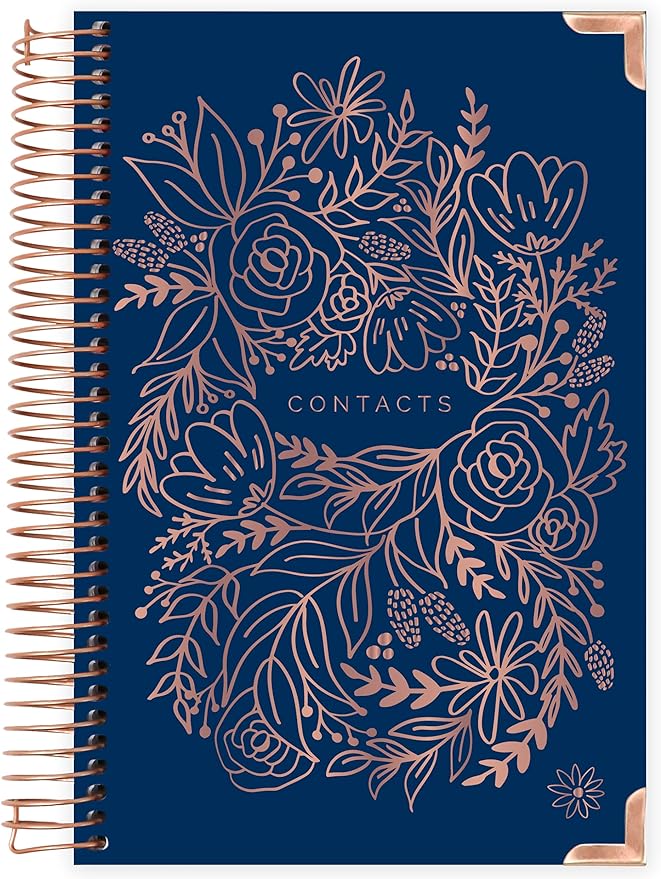 bloom daily planners Hardcover Contacts Address & Password Book by bloomdailyplanners