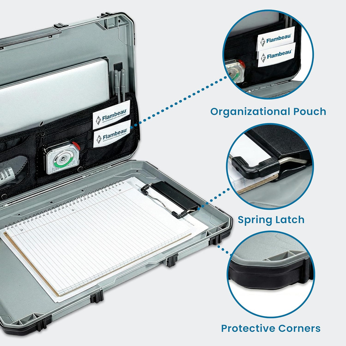 Flambeau Heavy-Duty Contractor Clipboard Document Holder, Portable Storage Or...
