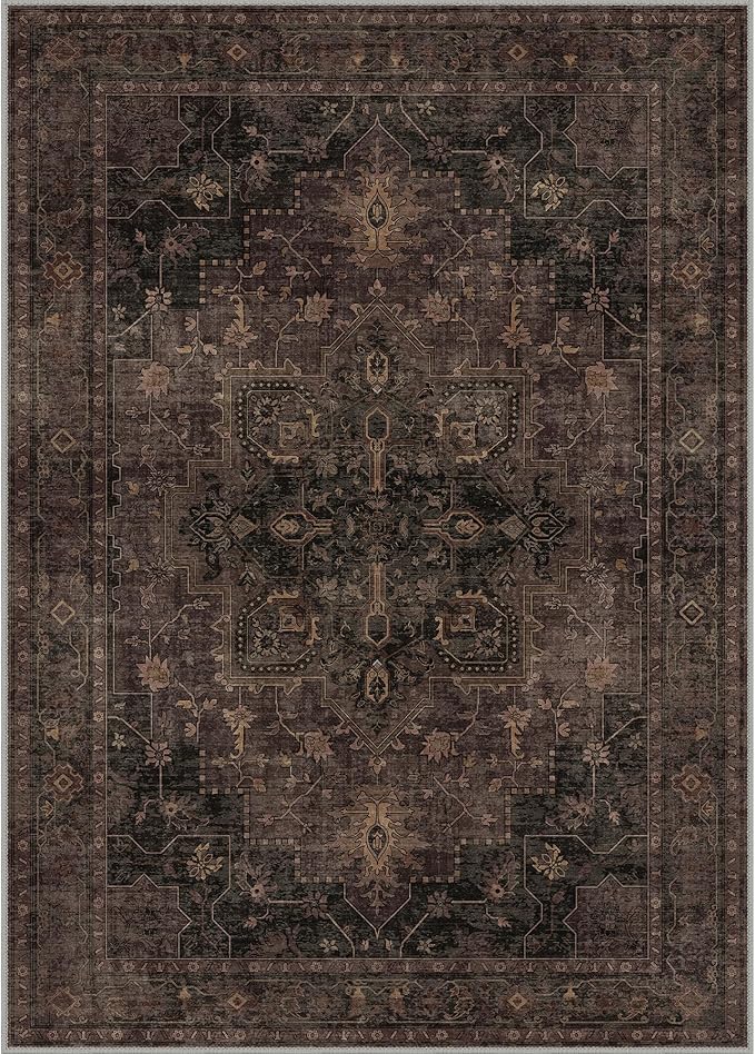 GENIMO 5x7 Area Rugs for Living Room, Machine Washable Rug, Non Slip Indoor - Image 8