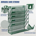 EASEPRES Desk File Organizer Mesh 6-Tier, Hanging Wall Mount Document - Image 4