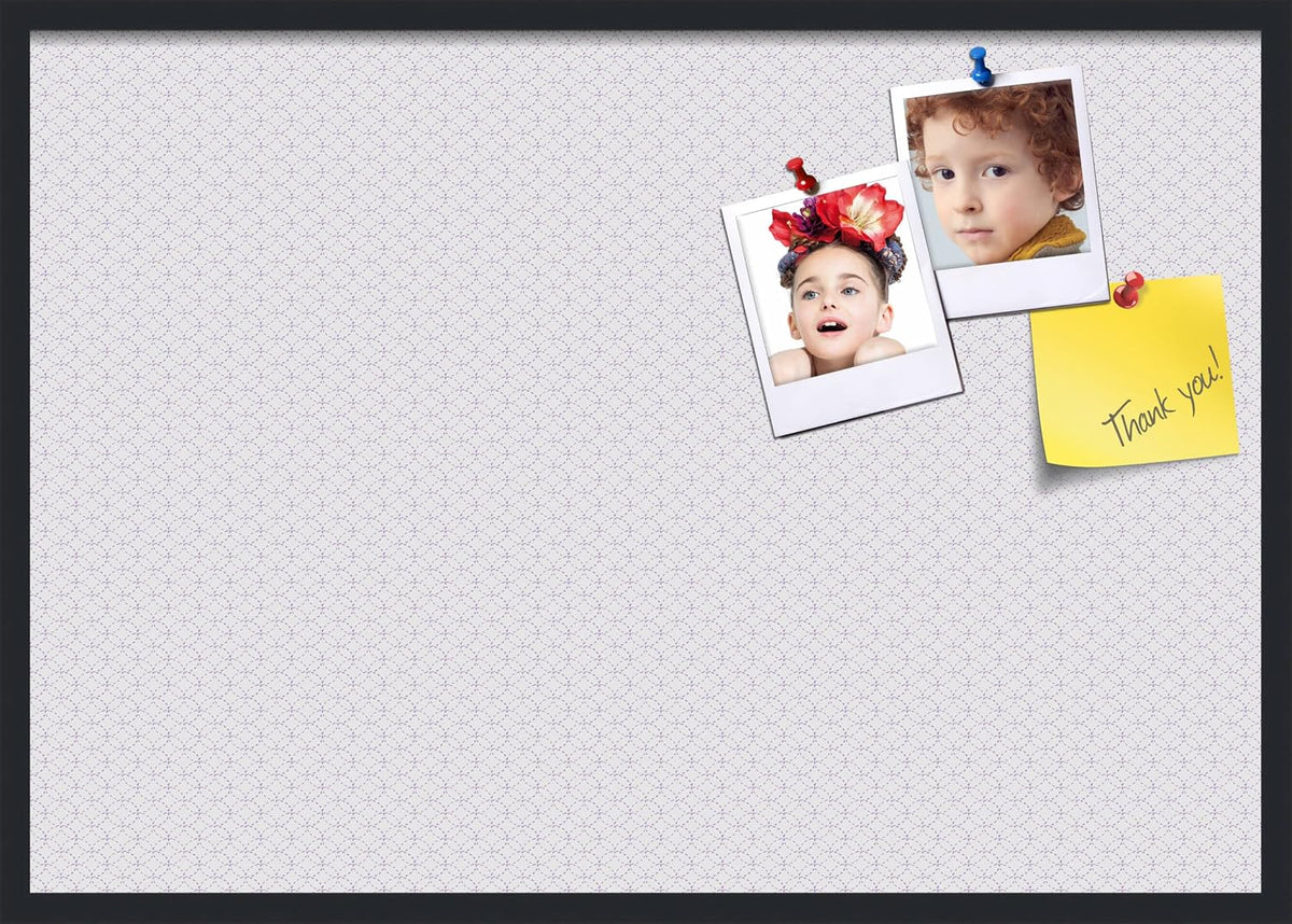 PinPix 40x28 Inch Cork Bulletin Board. This Decorative Framed Pin Board Comes...