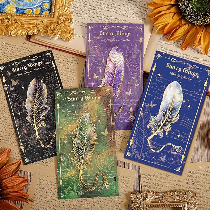 Feather-Shaped Metal Bookmarks - Image 9