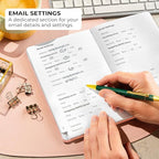 Clever Fox Password Book with alphabetical tabs. Internet Address Organizer - Image 4