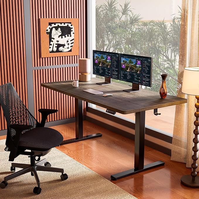 ErGear Height Adjustable Electric Standing Desk, 55 x 28 Inches Sit Stand up - Image 2