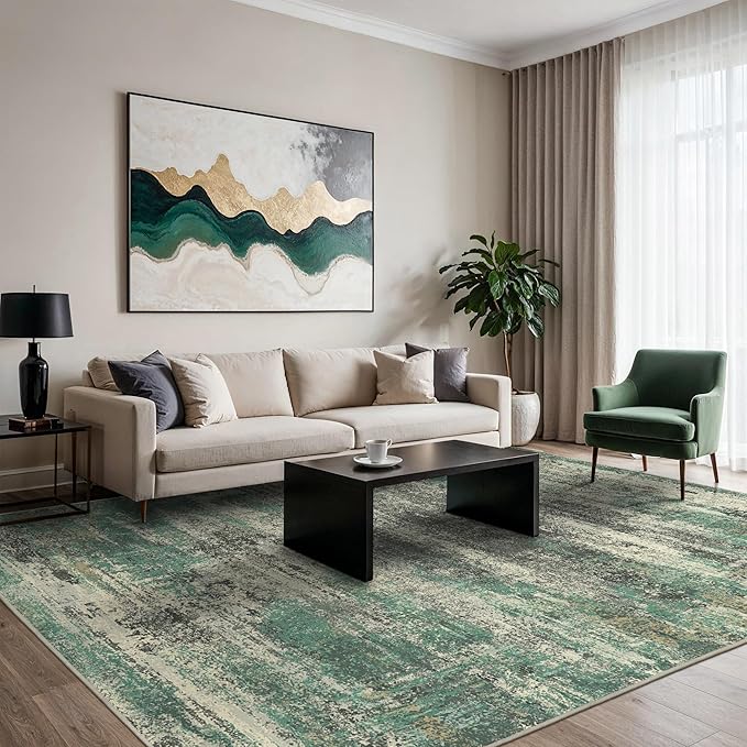 GENIMO 8x10 Area Rugs, Modern Living Room Rugs, Large Machine Washable Rug - Image 9