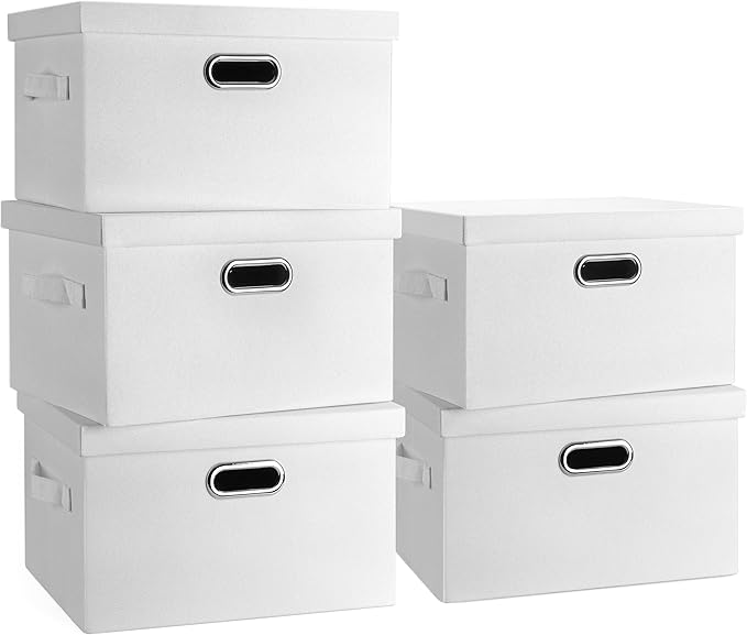 Graciadeco Medium 15" 21 Quart Collapsible Stackable Storage Bins by GraciadecoStorage
