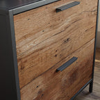 File with Design, Brown