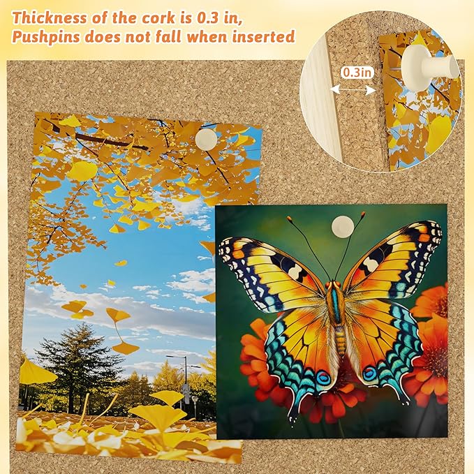 Trycooling Bulletin Board/Cork Board on The Desktop-Small Mini Hanging Tack - Image 7