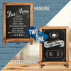 Rustic Torched Tabletop Chalkboard Sign/Hanging Magnetic Wall Chalkboard/Small - Image 2