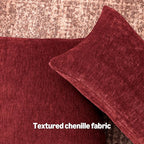 Amazon Basics Chenille Throw Pillow Covers, Home Decor Lumbar Cushion Cover - Image 3
