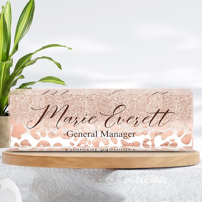Personalized Name Plate for Desks, Custom Desk Name Plates, Acrylic Name Plate - Image 7