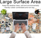 Retro Japanese Floral Mouse Pad Boho Desk Mat Aesthetic Flower Desk Matt - Image 4