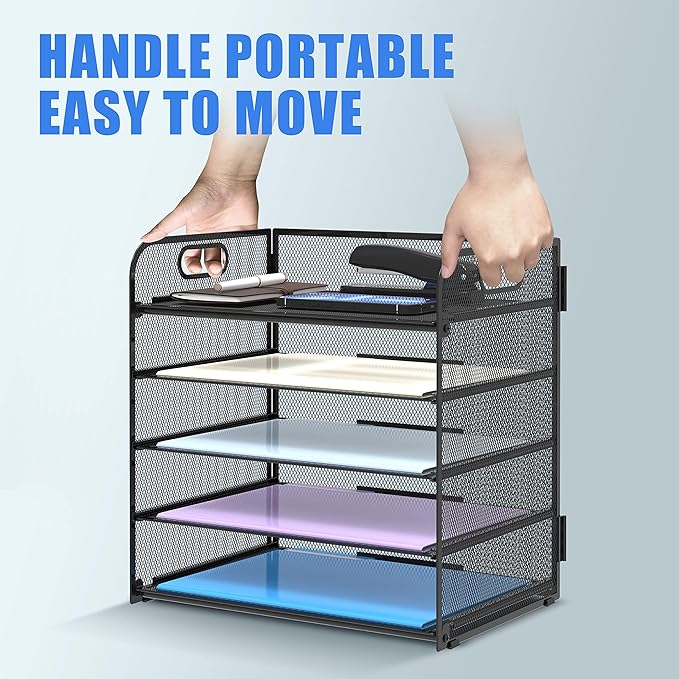 Supeasy 2 Pack 5-Tier Desk Organizer - Image 5