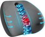 Skechers Lumbar Support Pillow for Office Chair, Memory Foam Lumbar Pillow by Skechers