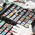10 Sheets 20 Pages Postage Stamp Album Pages, 7 Pockets 7.7X 1.35in Stamp - Image 6